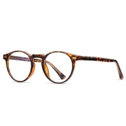 VICKY Round Blue Light Reading Glasses Women Eye Glasses Frame for Women Retro Plastic Titanium Anti-Blue Light Computer Eyewear