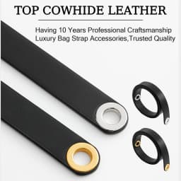 Genuine Leather Replacement Shoulder Strap for Herbag Zip Handbag Premium Imported Genuine Cowhide Short Replacement Strap