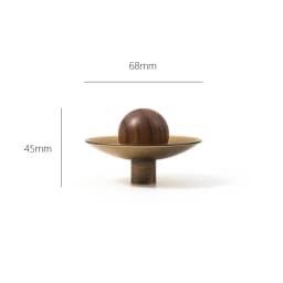 Tinyhob Vintage Antique Bronze Spotted Stone Kitchen Cabinet Furniture Handle with Base / Brass Cupboard Pull Shoe Cabinets