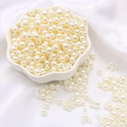 150Pcs Mix Size 3-8mm Beads With Hole Colorful Pearls Round Acrylic Imitation Pearl for DIY Jewelry Making Necklace Bracelet