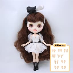 ICY DBS Blyth 1/6 bjd dolls joint body custom face colorful hair Contains clothing and shoes special