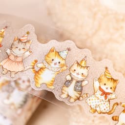 Journal GO 3cmx2m Cute Animals Tape Stickers for Collage Junk Journal Landscape Materials Journal Mobile Phone Laptop diy Decals