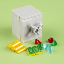 MOC ATM Games Machines Safe Figures Accessories Building Blocks Gold Egg Ore Diamond Deposit Bank Key Card Christmas Bricks Toys