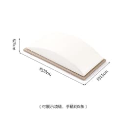 Champagne White Display Case Necklace Rack High-End Jade Jewelry Display Props Counter Display Crystal Exhibition Stand