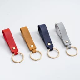 1/100pcs 8Color PU Leather Keychain Business Gift Suitable for Men and Women Car Key Strap Waist Wallet Keychains and Keyrings