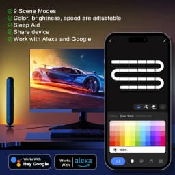 USB LED Pickup Night Light Strip RGB Lamp WIFI Tuya Music Rhythm TV Ambient Light For Gaming Room Beside Table Decor