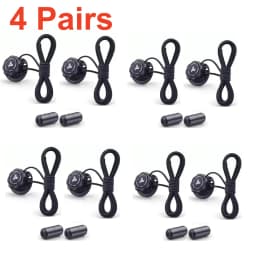 8/4/1 Pairs No-Tie Shoe Locks Rotating Buckles for Sports Shoes Unisex Quick Adjust Design Pre-Installed Shoe Accessories