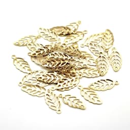 50pcs Stainless Steel Hollow Out Leaf Charms Tree Leaves Pendants For Bracelet Earring Findings DIY Jewelry Accessories Parts