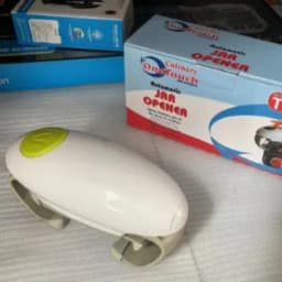 Electric Jar Opener Automatic Hands-Free Glass Lid Opener Kitchen Gadget for Arthritis and Weak Hands