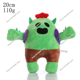 10cm-25cm Cartoon Cosplay Brawler Spike Plush Toy Cotton Pillow Dolls Cute Game Character Game Peripherals