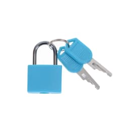 1PCS 30x23mm Small Mini Strong Steel Padlock Travel Suitcase Diary Lock With 2 Keys Colored Plastic Case Padlock Decoration