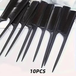 5/10/20pcs Rat Tail Comb Set, Heat Resistant Anti-Static Hair Styling Combs for Salon, Professional Hairdressing Tools