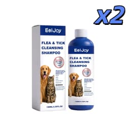 Pet Flea Tick Lice Removal Shampoo Deep Cleansing Dander Removing Deodorizing Anti-Itch Anti-Parasite Dog Cat Bath Shampoo 100ml