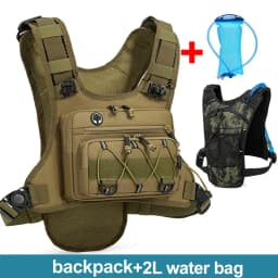 Running Cycling Chest Pack Hydration Vest For with 2L Water Bag Bicycle Race Marathon Sports Tactical Pouch Rid Camping Backpack