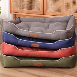 Elastic Large Dog Sleeping Bed Mat Comfortable Thickened Square Medium Dog Bed Soft Bite-resistant Puppy Sofa Mat