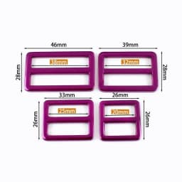 5/10Pcs 20/25/32/38mm Metal Tri-Glide Slider Clasp Bag Straps Buckles Handbag Backpack Strap Adjust Buckle DIY Bags Accessories