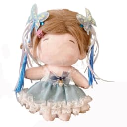 For 20CM Cotton Doll Clothes Cap Headdress Multicolor Miniature Dress Suit Doll Accessories Cosplay Doll Headwear Dress Set