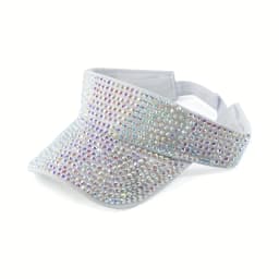 New Women's Shiny Rhinestone Sun Hat Adjustable Acrylic Baseball Cap suitable for outdoor activities holiday parties casual wear