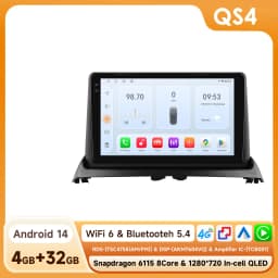 2Din Android13 Car Radio For Renault Clio 2 2000 - 2012 Car Multimedia GPS Carplay Intelligent Screen 2din autoradio 360Camera