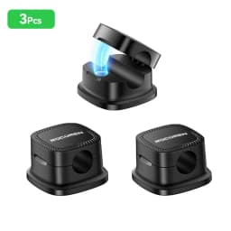 ROCOREN Magnetic Cable Organizer Self Adhesive Wire Holder Under Desk Adjustable Cable Management Wire Keeper Cable Holder Clips
