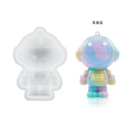 DIY Crystal Epoxy Silicone Mold Cute Sitting Stand Bear KeyChain with Hole Jewelry Pendant Mirror Silicone Resin Mold