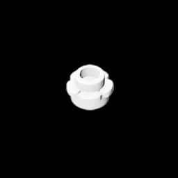 Gobricks GDS-1436 Plate, Round 1 x 1 with Flower Edge (5 Petals) compatible with lego 24866 pieces of children's DIY