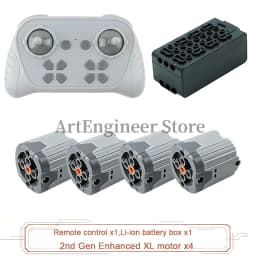 1000mAh 8 Way Remote Programmable APP Control Kit Rechargeable Battery Box Power Functions Motor Building Blocks Set Car Modify