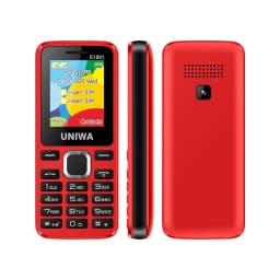 UNIWA E1801 Unlocked Button Phones 1.77Inch 800mAh 2G Feature Phone Dual SIM Standby Mobile Phone For The Old Wireless FM Radio