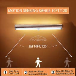 Rechargeable Motion Sensor LED Bar Light Induction Night Light Portable Cordless Magnetic Cabinet Lamp for Kitchen Bedside Room