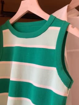 2026 Korean Style Versatile Striped Slim Tank Tops Women Summer Wearing Outside Fashion Sleeveless Top Women's Crop Tops