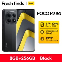 【World Premiere】POCO M8 5G Smartphone Global Version Snapdragon® 6 Gen 3 6.77" 120Hz Display 50MP Camera 5520mAh 45W NFC