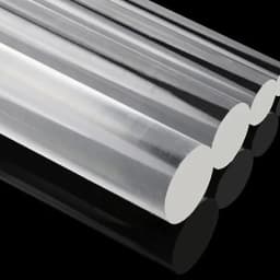 Clear Acrylic Rod Solid Round Bar PMMA Plastic Plexiglass
