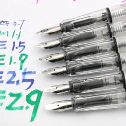 1pc Duckbill Gothic parallel Fountain Pen transparent white art Flat Tip School Student Office Gifts Stationery ink pens