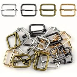 5pcs Metal Roller Buckle Ring for Belt Bags DIY Accessories Pin Buckle Multi-Purpose Webbing Slider for Strap Rectangle Buckle