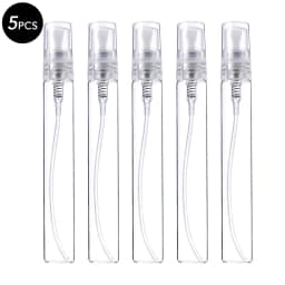 5/10Pcs 3ml 5ml 10ml Clear Mini Perfume Glass Bottle Empty Cosmetics Bottle Sample Test Tube Thin Glass Vials