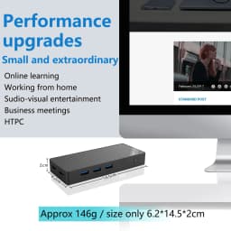 SZBOX ZX05 Intel Twin Lake N150 MINI PC Windows 11 Pro LPDDR5 12GB M.2 2280 SSD Wifi6 BT5.2 RJ45 4K@60Hz HD Desk Gaming Computer