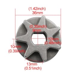 M10 M14 M16 Sprocket Chain Saw Gear for Grinder Replacement Gear Chainsaw 7/6/3 Tooth Electric Bracket Power Tool