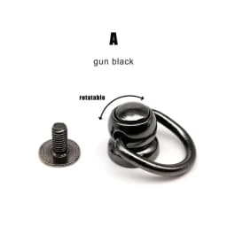 10Pcs/Pack Zinc-Alloy Ball Nail Screwback Screw Back Rivet Stud Spot with O Ring for Handmade Leather Bag Belt Strap Phone Case