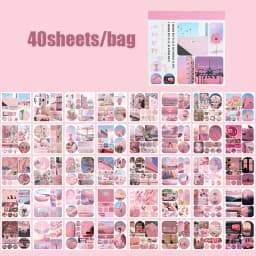 Mr Paper 40pcs/bag Crossroads Wind Series Landscape Theme Sticker Book Handbook Material Decoration DIY Phone Case Calendar