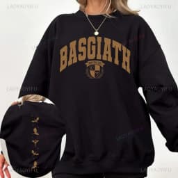 Fourth Wing Double-Sided Sweatshirts Basgiath War College Clothing Dragon Rider Sweatshirt Book Lover Men Women Fashion Tops