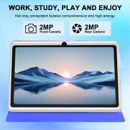 7 Inch Tablet PC, Android 11 Quad Core, 6GB(2+4GB Virtual) RAM 32GB ROM, WiFi, Dual Camera, USB C, with Leather Case