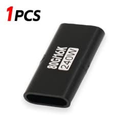 1-10pcs 240W PD USB C Female To Female Adapter 80Gbps High-Speed 16K 60Hz Video for MacBook Pro Air IPad Type-C HUB Converter