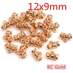 20pcs 3-Styles Beads Bails Pendants Jewelry Making DIY Necklace Silver Plated Gold Black Beads Bails Pendants Charm Beads Bails