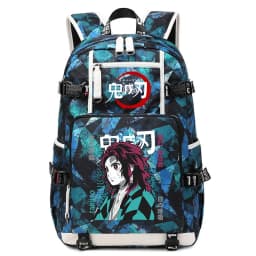 Demon Slayer Anime School Bag Large Capacity Lightweight Student Backpack for Kids Boys Girls Daily Use