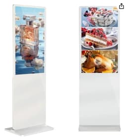 65 Inch 4K Digital Signage Kiosk Indoor Floor Standing Commercial Monitor Advertising Display LCD Totem with HDMI Input