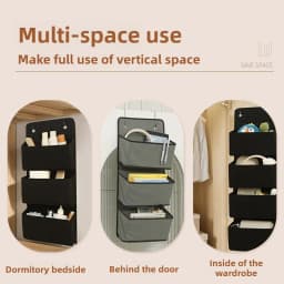 Space Saving Foldable Hanging Storage System Door Mounted Organizer for Shoes Toys Books Miscellaneous Items