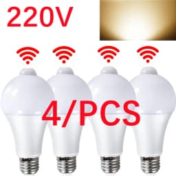 220V 110V LED E27 PIR Motion Sensor Lamp 12W 15W 18W LED Bulb with Motion Sensor Infrared Radiation Motion Detector Night Light