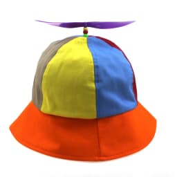 New Custom Logo Parent Child Cotton Helicopter Propeller Bucket Cap Outdoor Unisex Color Matching Sun Protection Fisherman Hat
