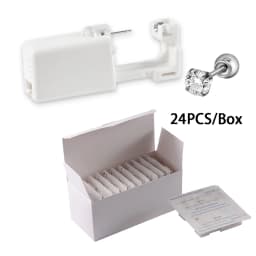 24PCS/Box Disposable Sterile Ear Piercing Unit Ear Cartilage Tragus Helix Piercing Gun More Safety Piercer Tool For Piercing