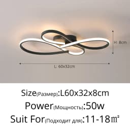 Modern Floor LED Ceiling Light Remote Control Nordic Ceiling Lamp For Living Room Bedroom Dining Room Home Indoor Lighting Decor